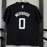 2025 T262 Clippers  WESTBROOK #0 NK Black  Pure Cotton  Blue T-shirt