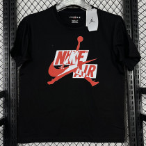 2025 T249 Flying Man Black  Pure Cotton  Blue T-shirt