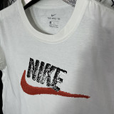 2025 T254 NK White  Pure Cotton  Blue T-shirt