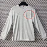 25/26 Germany White 125th Anniversary Edition  Long Sleeve  Fans Soccer Jersey(White Logo)\白色队标