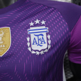 25/26  Argentina Goalkeeper Purple Player Version Soccer Jersey