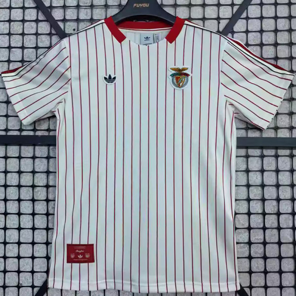 25/26 Benfica Retro Edition White  Fans Soccer Jersey
