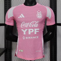 25/26  Argentina Special Edition  Pink  Player Version Soccer Jersey
