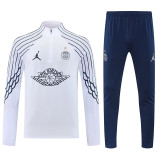25/26  PSG White Half Pull Tracksuit #B2516 (半拉链)