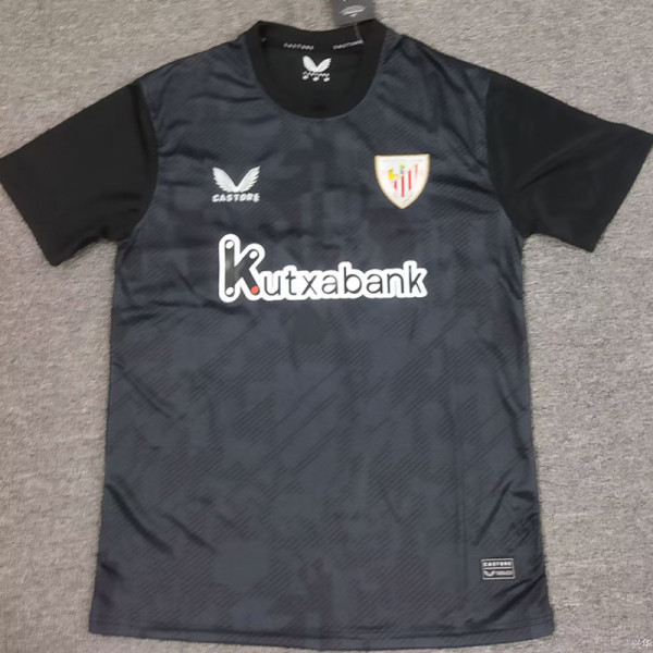 25/26 Bilbao Goalkeeper Black Fans Soccer Jersey