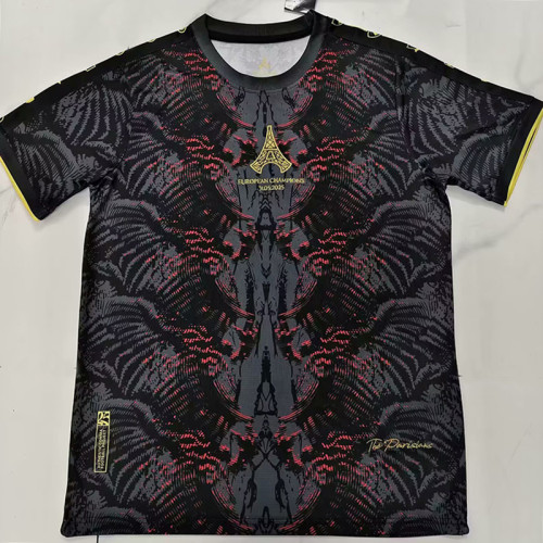 25/26 PSG Champion Edition Black  Fans Soccer Jersey