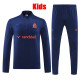 24/25 Marseille Royal Blue Half Pull  Kids tracksuit (童装、半拉链)
