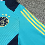 24/25 Ajax Sky Blue Half Pull  Kids tracksuit  (半拉链、童装)