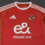 25/26  Al Ahly FC Home  Fans Soccer Jersey