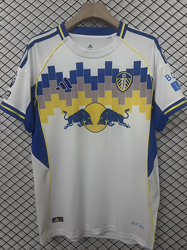 25/26  Leeds United Home Fans Soccer Jersey