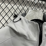 2025  RK907 JD  Grey  Thickened Assault  Hooded Windbreaker (加厚冲锋衣）
