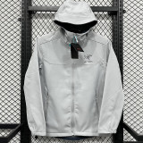 2025  RK906 ARCTERYX Grey  Thickened Assault  Hooded Windbreaker (加厚冲锋衣）