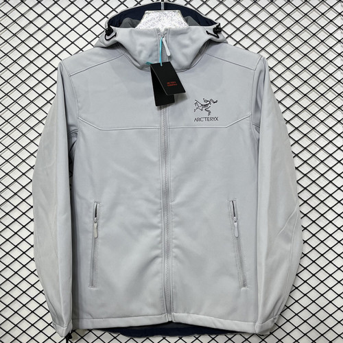 2025  RK906 ARCTERYX Grey  Thickened Assault  Hooded Windbreaker (加厚冲锋衣）