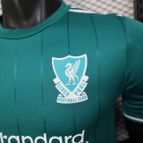 25/26 LIV Green Special Edition Player Version Soccer Jersey(圆领）