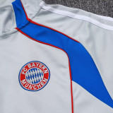 25/26 Bayern Grey Half Pull Tracksuit #B2548 (半拉链)