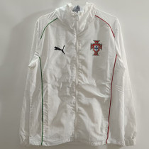 25/26  Portugal White Retro Windbreaker