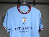 22/23 Man City Home  Player Version Soccer Jersey