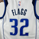 Dallas Mavericks FL AGG  #32 White  Top Quality Hot Pressing NBA Jersey