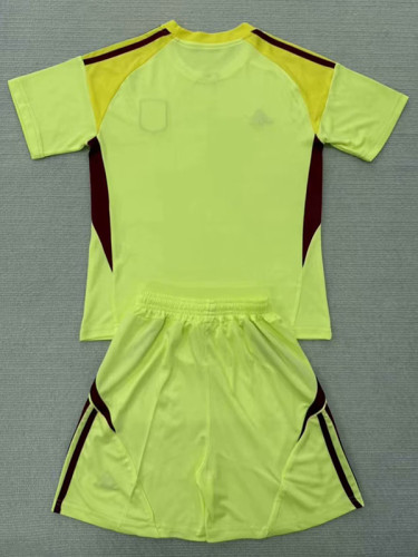 25/26  Aston Villa Goalkeeper Blue Kids  Soccer Jersey