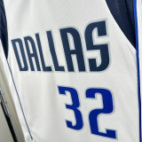 Dallas Mavericks FL AGG  #32 White  Top Quality Hot Pressing NBA Jersey