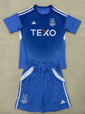 25/26 Aberdeen  Goalkeeper Blue Kids Soccer Jersey