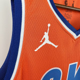 22/23 OKC Thunder WILLIAMS # 8 Orange Flying Edition Top Quality Hot Pressing NBA Jersey