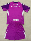 25/26 Tigres UANL Goalkeeper Purple Kids Soccer Jersey