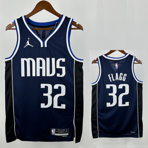 Dallas Mavericks FL AGG  #32 Royal Blue Flying Man Edition  Top Quality Hot Pressing NBA Jersey
