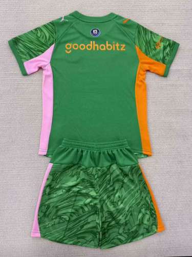 25/26 PSV Goalkeeper Green  Kids  Soccer Jersey
