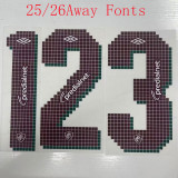 25/26 Fluminense Away   Player Version  Soccer Jersey