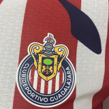 25/26 Chivas Home   Player Version  Soccer Jersey