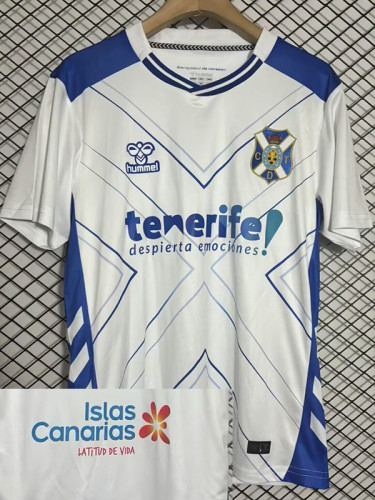 25/26 CD Tenerife  Home Fans Soccer Jersey