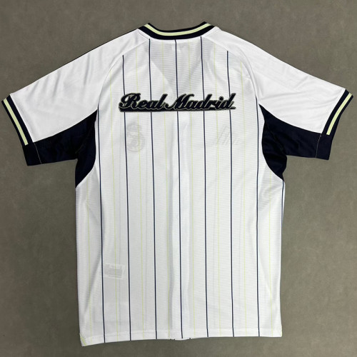 25/26 Real White Casusl Edition Madrid Baseball jersey