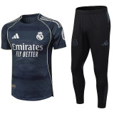25/26 RMA Away Player Version Soccer Jersey & Black pants