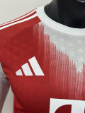 25/26 Bayern Home  Player Version  Long Sleeve Soccer Jersey