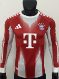 25/26 Bayern Home  Player Version  Long Sleeve Soccer Jersey