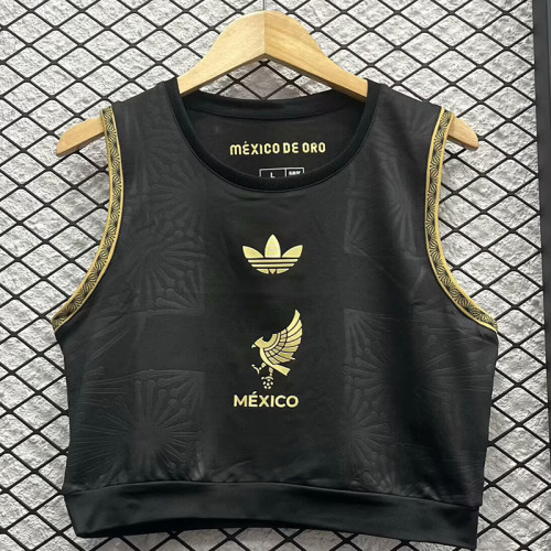 25/26  Mexico Black  Women Yoga  Vest