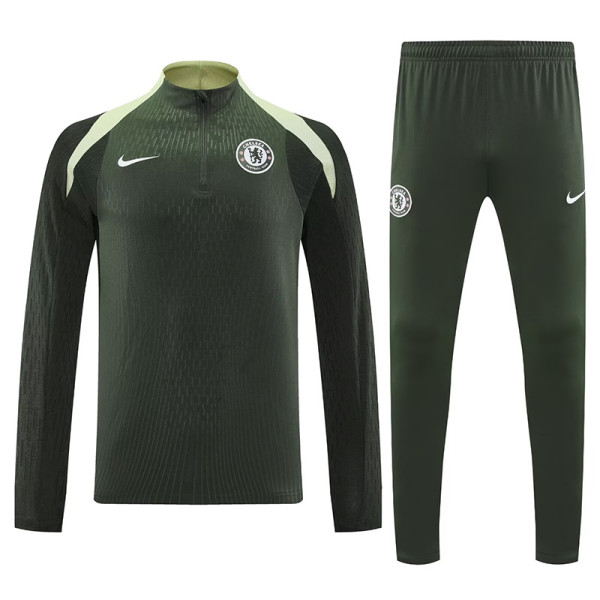 25/26 CHE Army Green Half Pull Tracksuit  (半拉链\军绿)