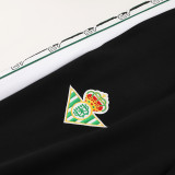 2526  Real Betis White &Black Retro Jacket Tracksuit(01)