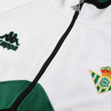 2526  Real Betis White &Black Retro Jacket Tracksuit(01)