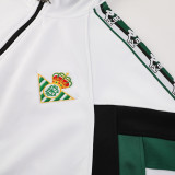 2526  Real Betis White &Black Retro Jacket Tracksuit(01)