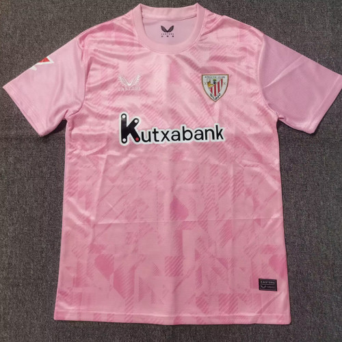 25/26  Bilbao Goalkeeper Pink Fans Soccer Jersey