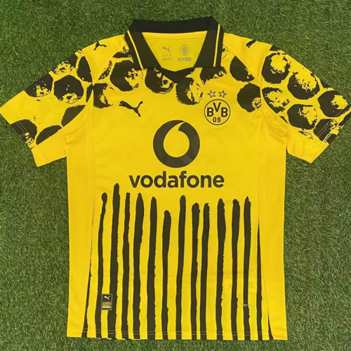 25/26 Dortmund  FIFA Club World Cup Home  Fans Soccer Jersey(黑色胸前广告）