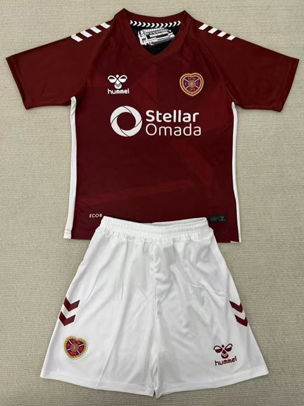 25/26 Heart Home  Kids Soccer Jersey