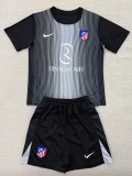 25/26  ATM Goalkeeper Black Kids Soccer Jersey