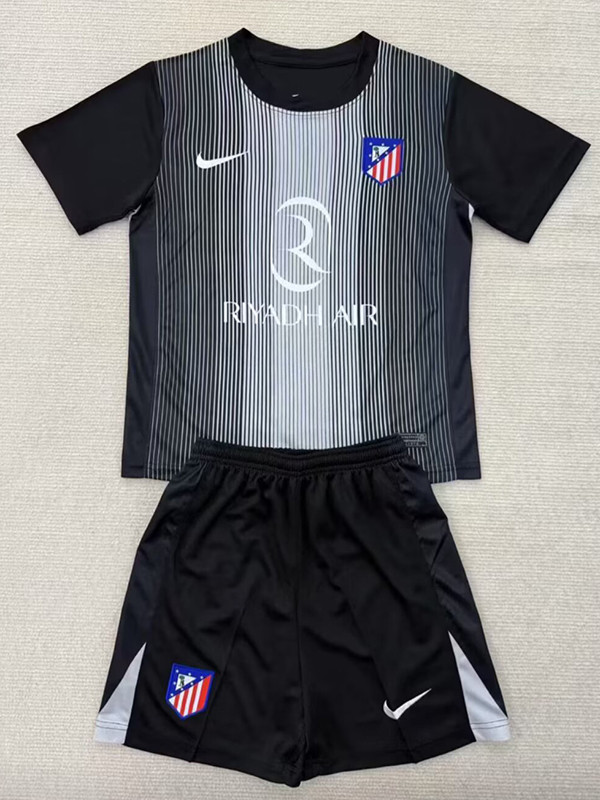 25/26  ATM Goalkeeper Black Kids Soccer Jersey