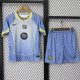 25 /26 BAR Light Blue  Kids Soccer Jersey(蓝胸花01)
