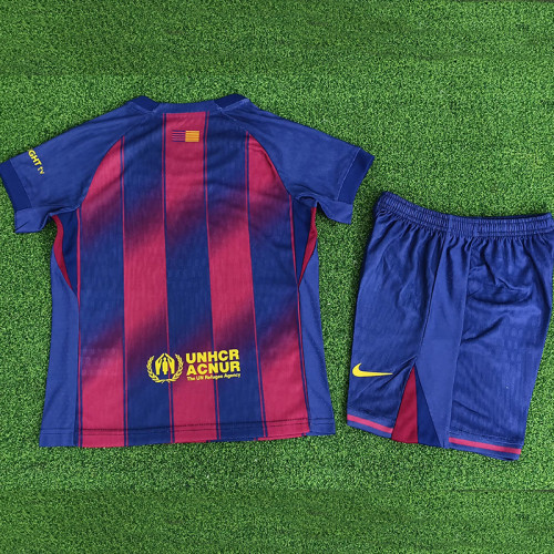 25/26 BAR Home Kids  Player Version Soccer Jersey