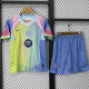 25 /26 BAR Yellow & Blue  Kids Soccer Jersey(蓝胸花02)