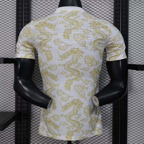 25/26 RMA Cristiano Ronaldo Commemorative Edition Light Yellow  Player Version Soccer Jersey